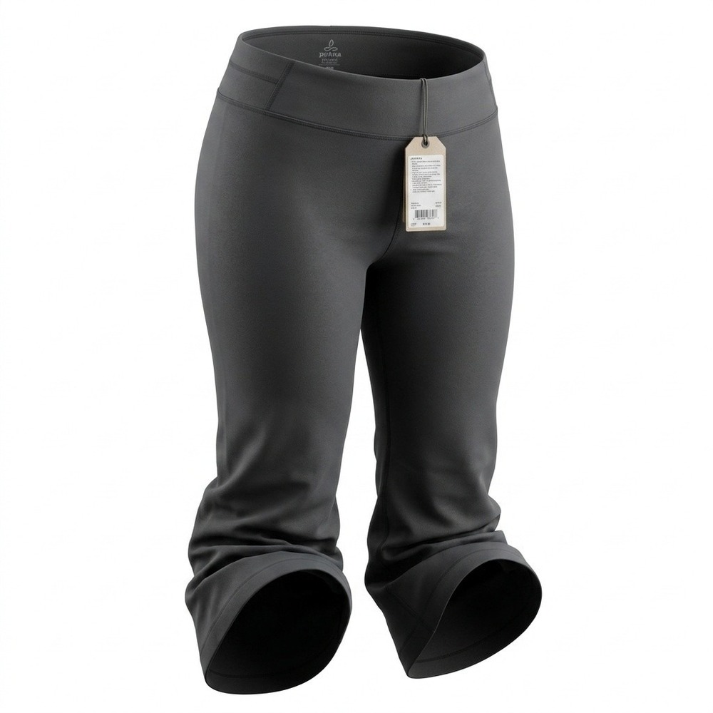 Prana Jara Pant Womens XXL SH Performance Knit Black Solid Standard Fit New